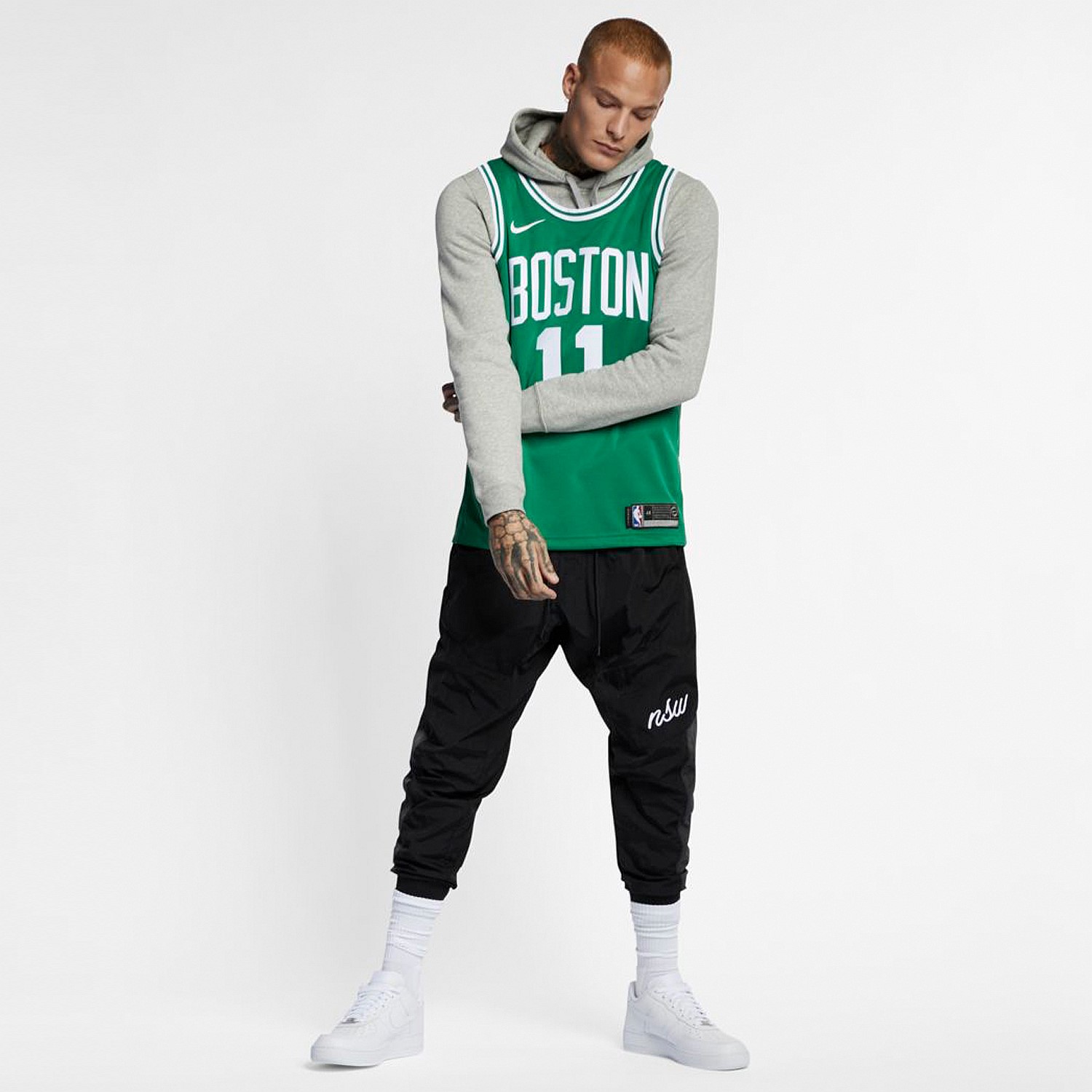 hoodie and nba jersey