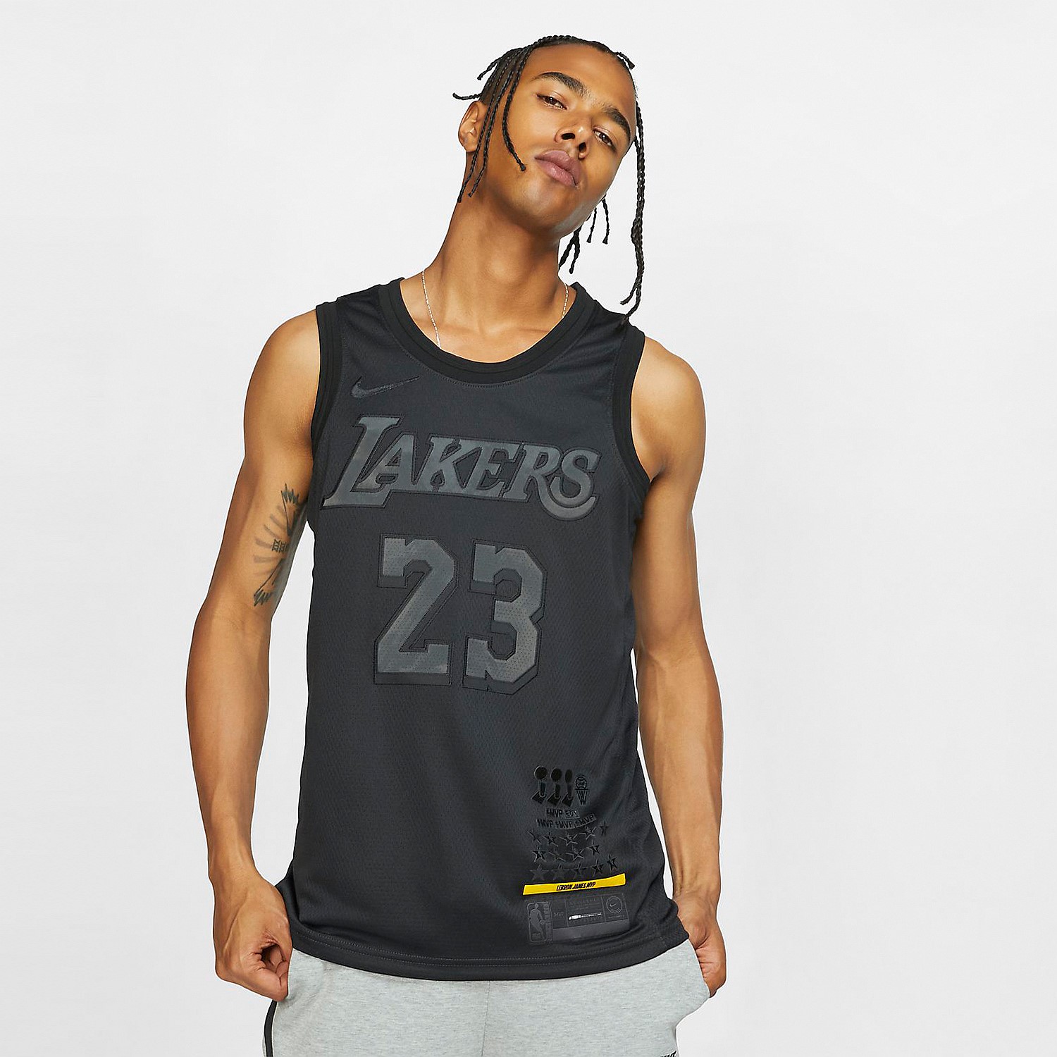lakers all black jersey