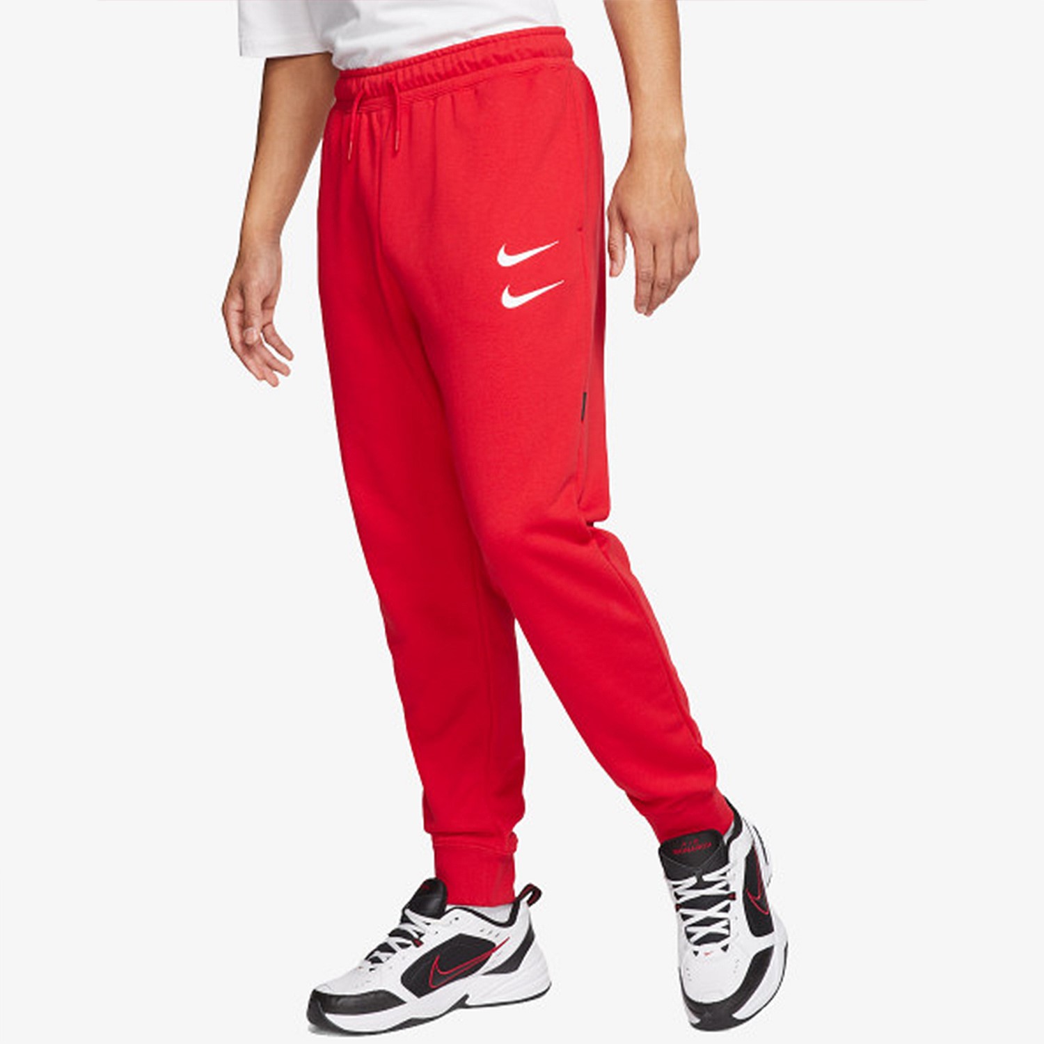 Nike Mens Classic Fit Polyester Cotton Joggers CJ4873University Red  White BlackL  Amazonin Fashion
