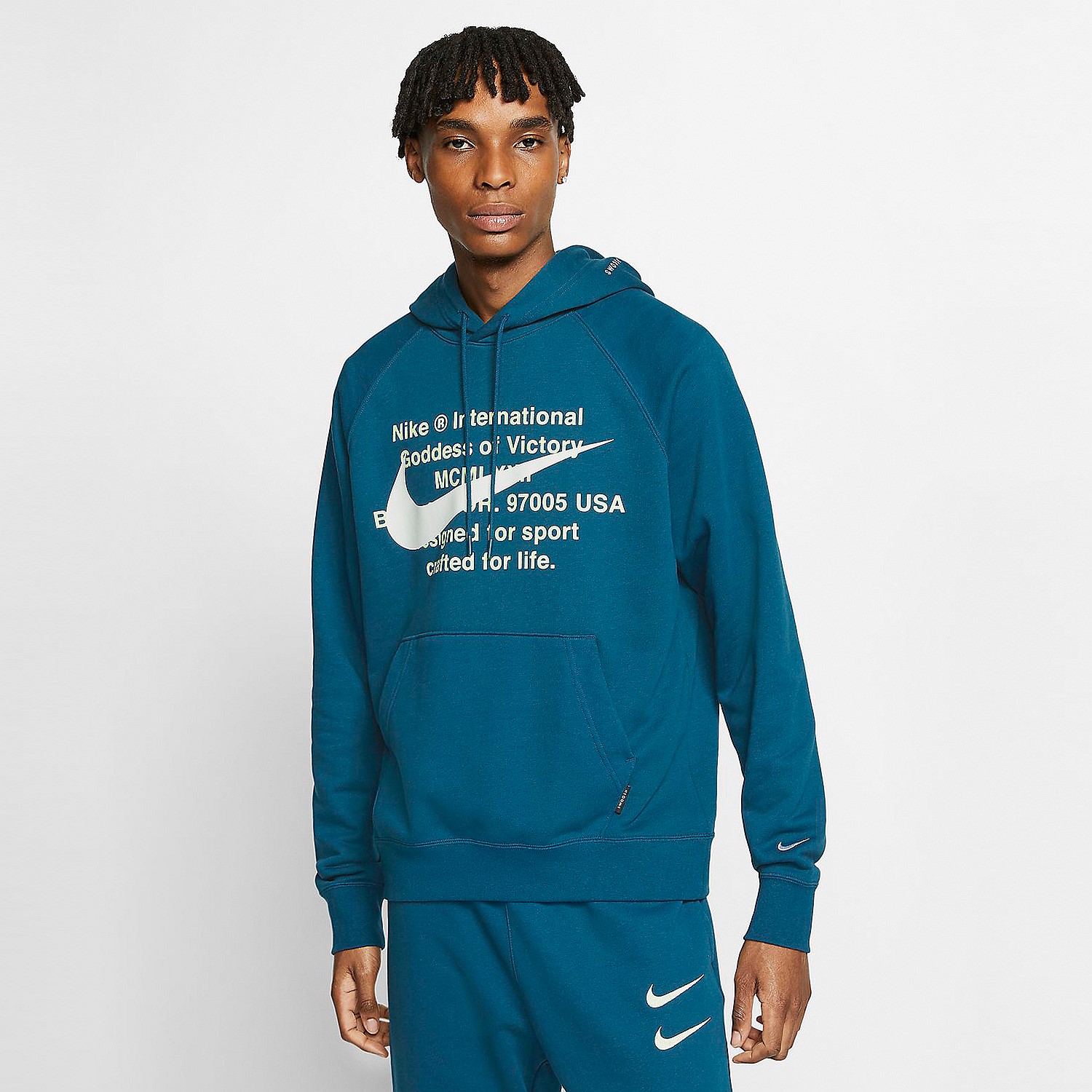 nike sportswear swoosh logo hoodie