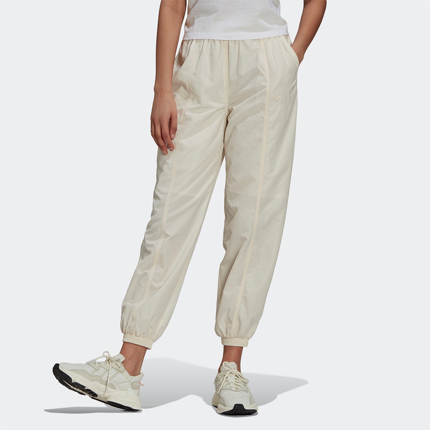 Nylon parachute trousers - White - Ladies | H&M IN