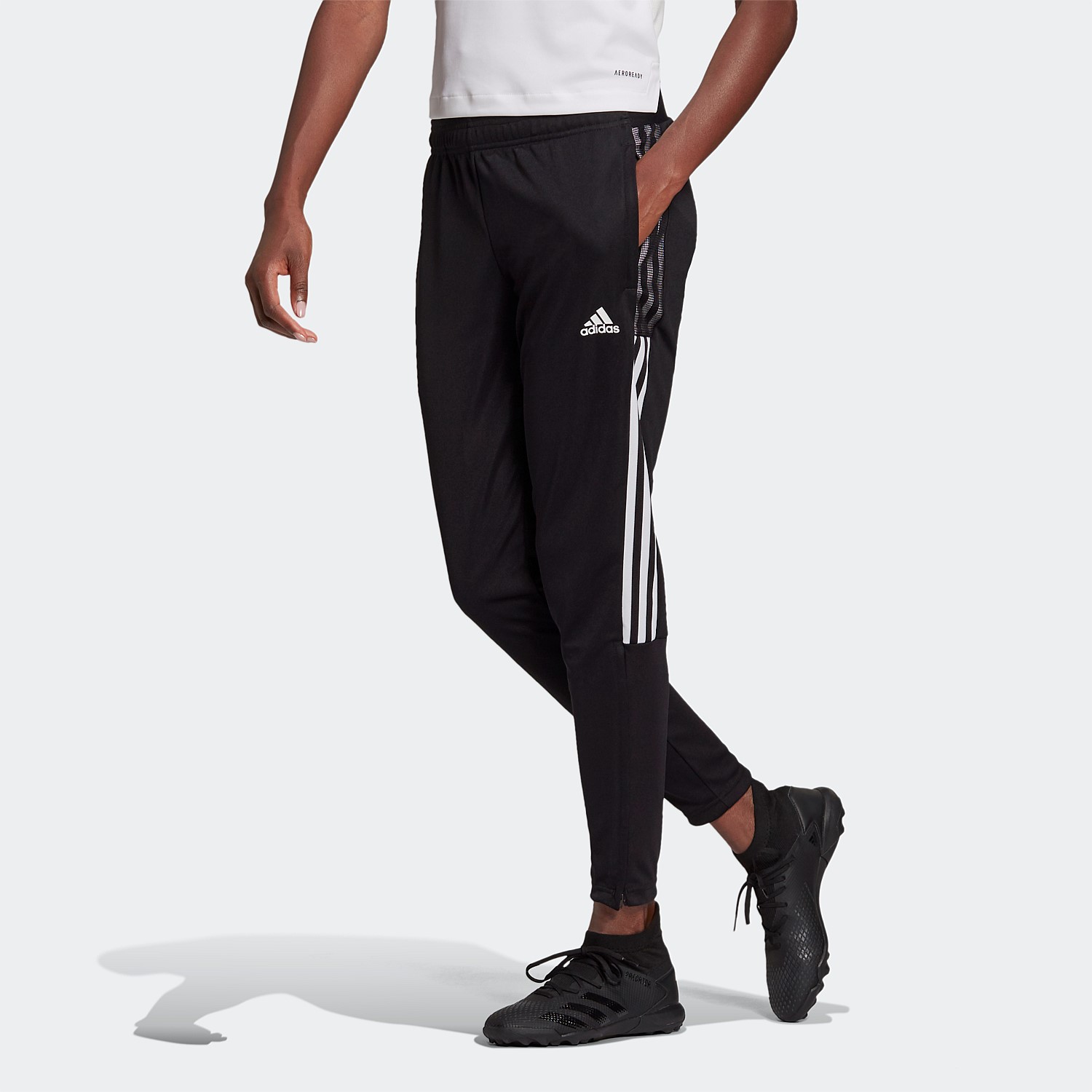 adidas Climalite Athletic Pants Women's Black/White 