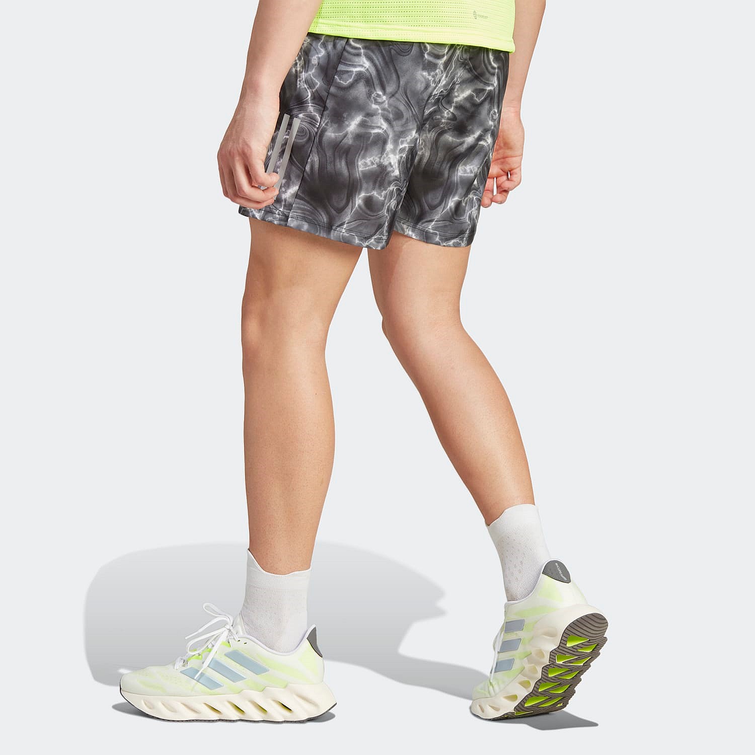 Adidas Own The Run Allover Print Shorts | Shorts | Stirling Sports