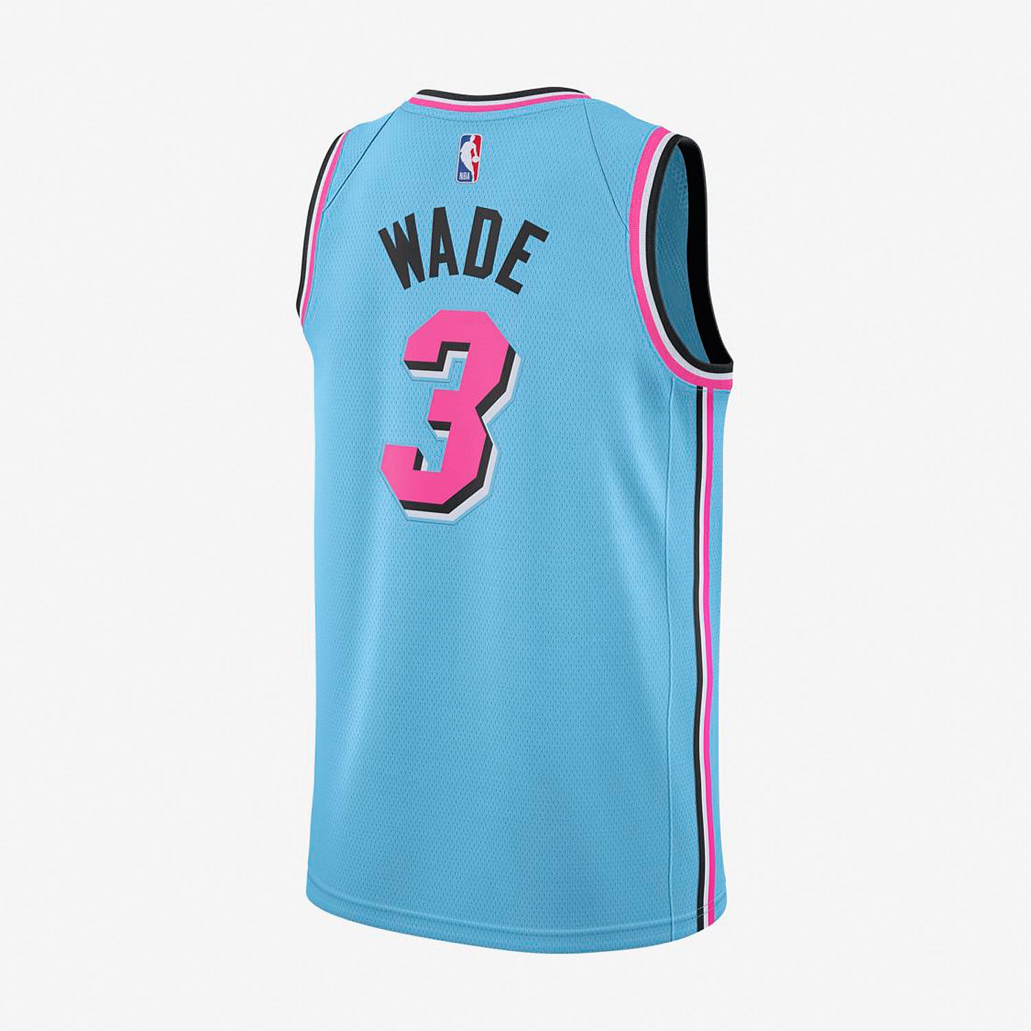 pink and blue miami heat jersey