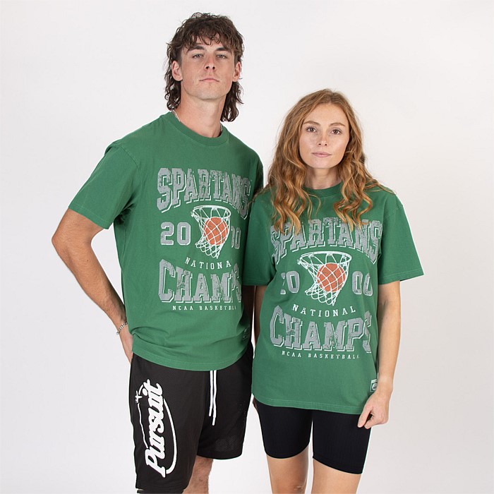 Michigan State Spartans Basketball Champs Tee Unisex