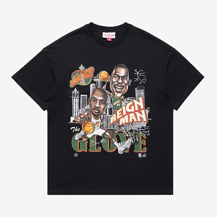 Mitchell & Ness Seattle Supersonics Caricature Tee | Tees & Singlets ...