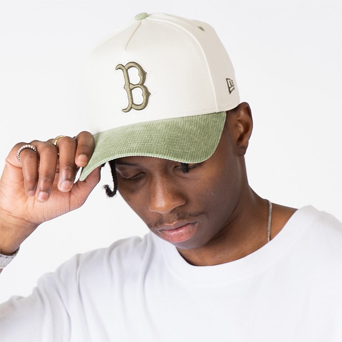 940 A-Frame Boston Red Sox Olive Cord Snapback