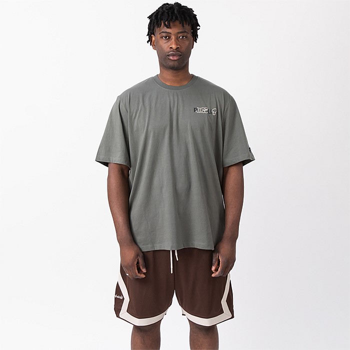 Larger Track Tee In Moss