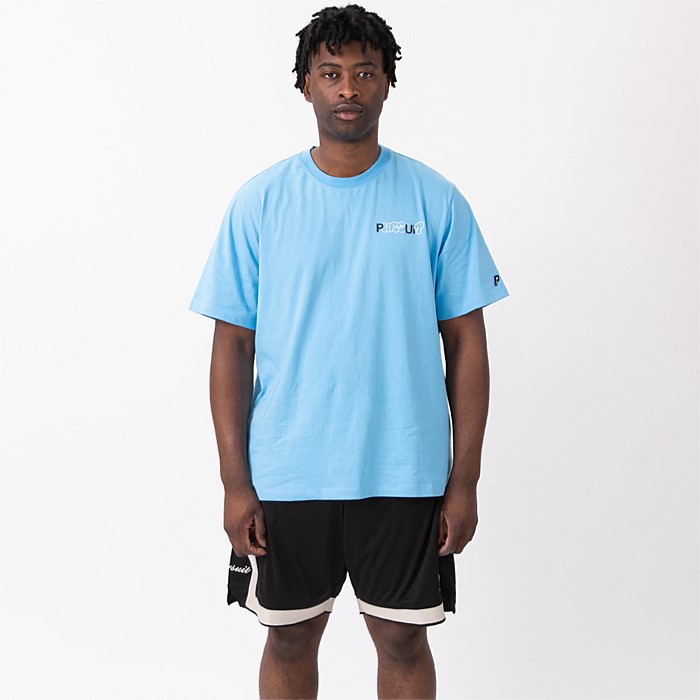 Larger Track Tee In Sky