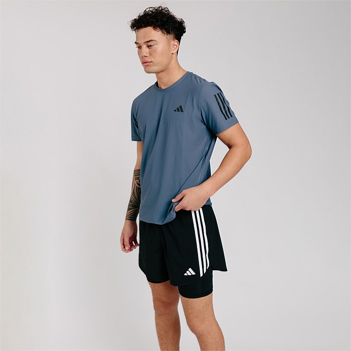 Own The Run 3-Stripes 2-In-1 Shorts