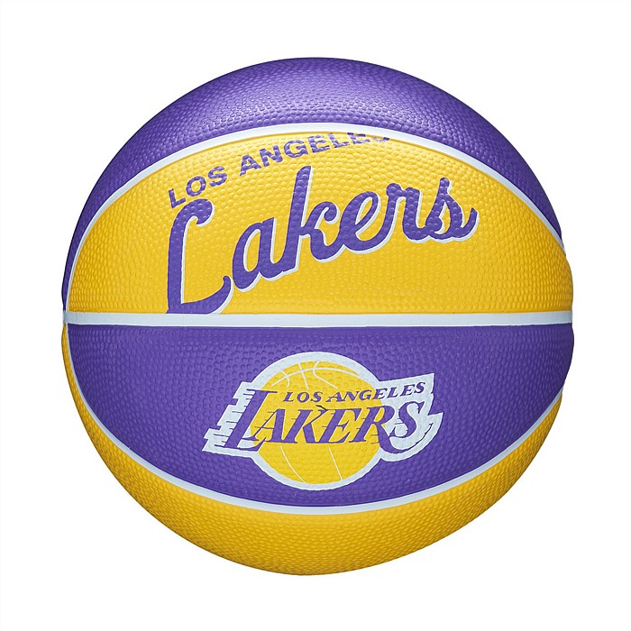 Los Angeles Lakers NBA Team Retro Mini Basketball