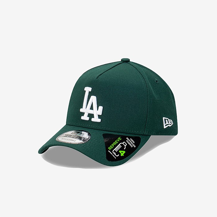 940 A-Frame Los Angeles Dodgers Dark Green Repreve Snapback