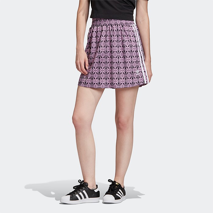 Trefoil Allover Print Skirt