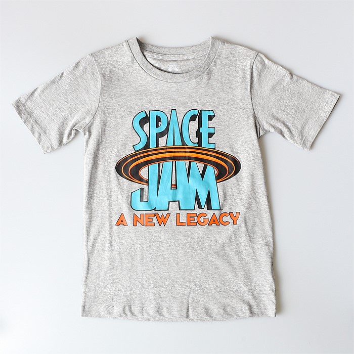Space Jam Flat Logo Short-Sleeve Tee Youth