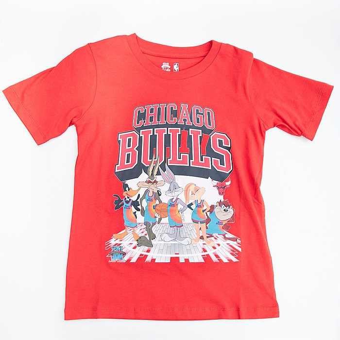 Space Jam Chicago Bulls Tunes On Court Short Sleeve Tee Youth