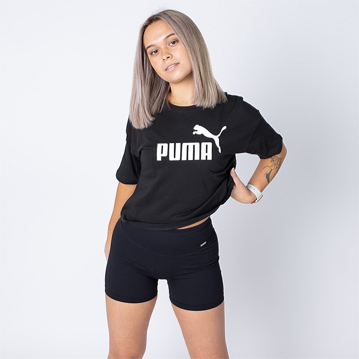 Essential Cropped Logo Tee