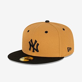 5950 New York Yankees Wheat Black Cap