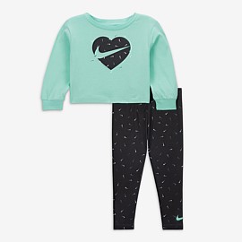 Graphic Tee and Printed Leggings Set Infants