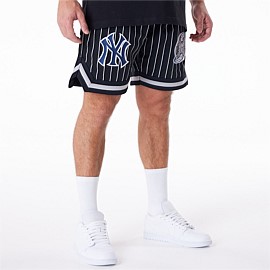 New York Yankees Mesh Pinstripe Shorts