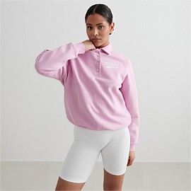 Cotton Candy Pitch Polo Sweatshirt