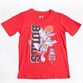 Space Jam Chicago Bulls Vertical Tunes Short Sleeve Tee Youth
