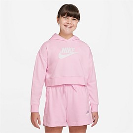 Sportswear Club French Terry Cropped Hoodie Youth